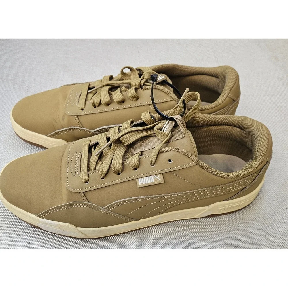 Puma Sneakers Mens‎ 9.5 Tan 403556-01 Low Top SoftFoam Athletic Casual Shoes
